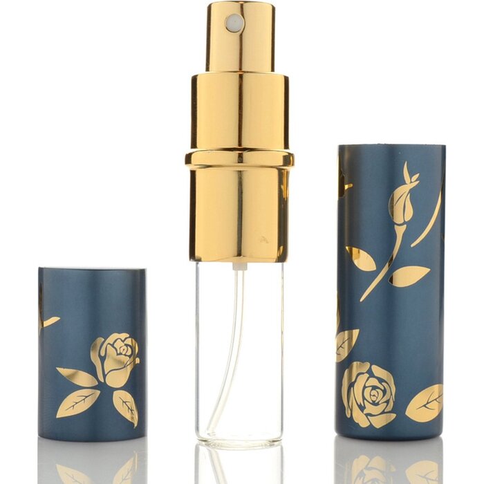 JVS Products Luxe Mini Parfum Flesje - Navulbaar - 10 ml - Reisflesje - Parfumverstuiver - Zilver / Goud