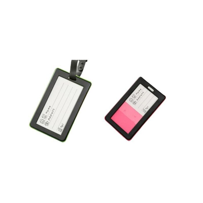 JVS Products Kofferlabel - Bagagelabel - Koffer - Siliconen - Lichtroze