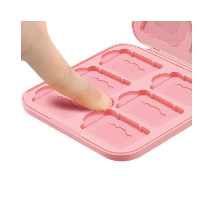 JVS Products Game Card Case geschikt voor Nintendo Switch games - Accessoires Switch - 12 Games - Opbergen - Beschermen - Travel Koffer - Plastic - Siliconen - Blauw