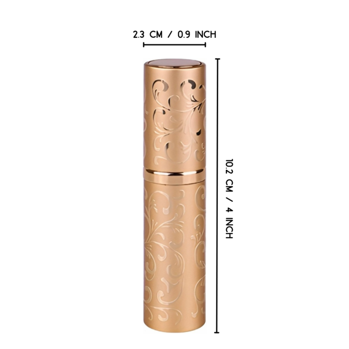 JVS Products Luxe Mini Parfum Flesje - Navulbaar - 10 ml - Reisflesje - Parfumverstuiver - Goud