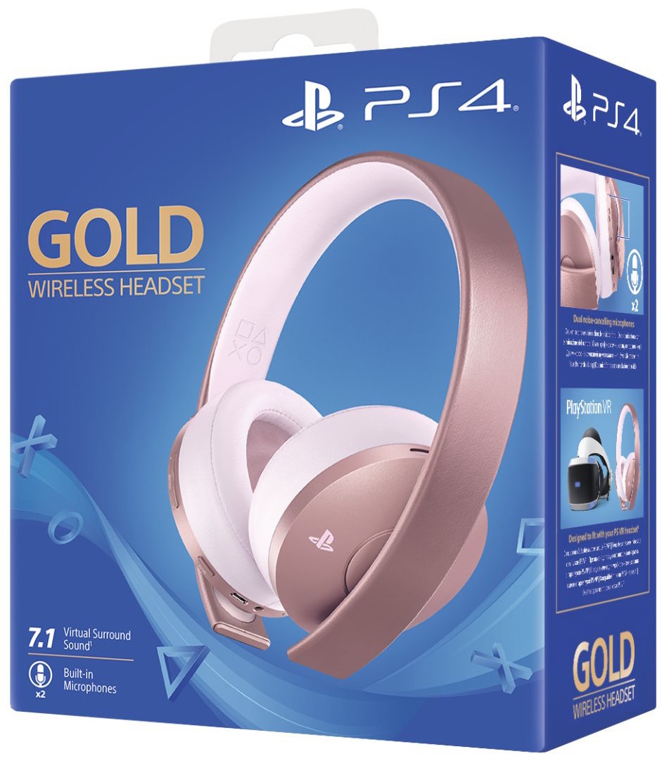 Sony Wireless 7.1 Headset (Rose Gold) - Gold Edition afbeelding