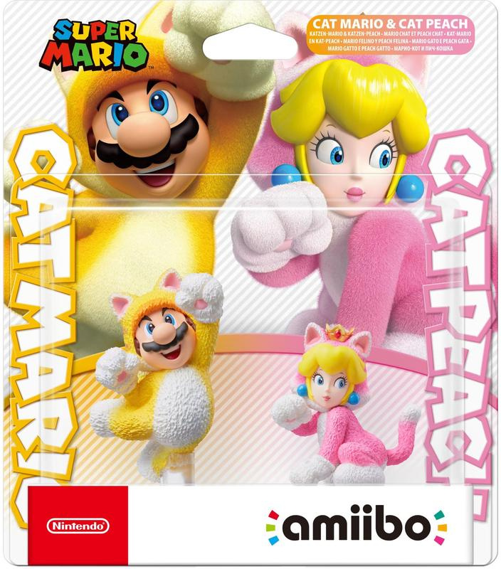 Nintendo Switch Amiibo 2-Pack: Cat Mario & Cat Peach afbeelding