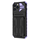 iPhone 12 Pro Max hoesje - Backcover - Rugged Armor - Kickstand - Extra valbescherming - TPU - Zwart/Paars