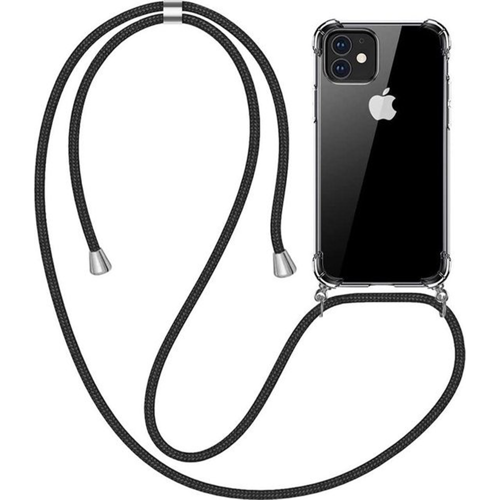 iPhone 8 hoesje - Backcover - Flexibel - Koord - TPU - Transparant afbeelding