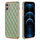 iPhone 11 hoesje - Backcover - Ruitpatroon - Siliconen - Lichtgroen