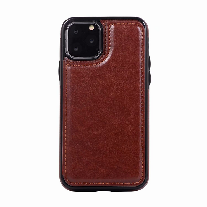 JVS Products Samsung Galaxy S20 hoesje - Backcover - Pasjeshouder - Portemonnee - Kunstleer - Bruin