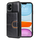 iPhone 12 Pro Max hoesje - Backcover - Pasjeshouder - Portemonnee - Kunstleer - Zwart