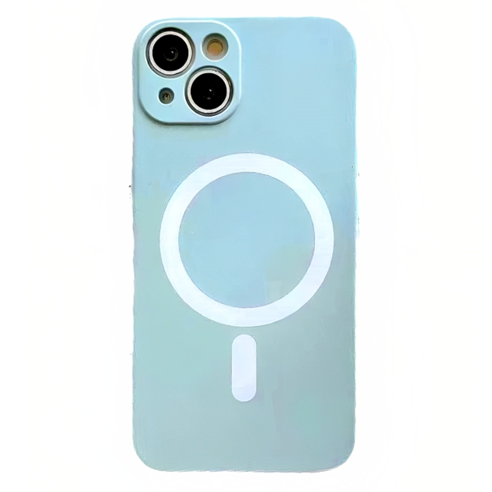 iPhone 13 Pro Max hoesje - Backcover - Geschikt voor MagSafe - TPU - Lichtblauw afbeelding