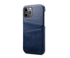 JVS Products Samsung Galaxy A51 hoesje - Backcover - Pasjeshouder - Portemonnee - Kunstleer - Donkerblauw