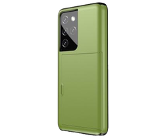 JVS Products iPhone 8 hoesje - Backcover - Hardcase - Pasjeshouder - Portemonnee - Shockproof - TPU - Lichtgroen