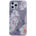 iPhone 11 Pro Max hoesje - Backcover - Softcase - Bloemenprint - Bloemen - TPU - Zilver/Roze