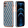 iPhone 14 Plus hoesje - Backcover - Ruitpatroon - Siliconen - Blauw kopen