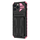 iPhone 13 Pro hoesje - Backcover - Rugged Armor - Kickstand - Extra valbescherming - TPU - Zwart/Roze