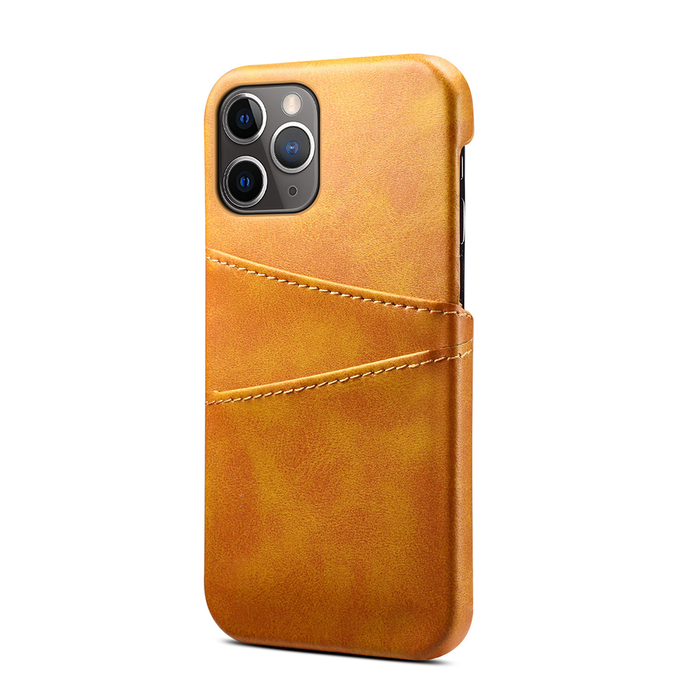 JVS Products Samsung Galaxy S21 hoesje - Backcover - Pasjeshouder - Portemonnee - Kunstleer - Lichtbruin