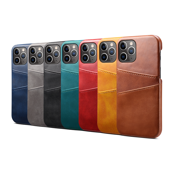 JVS Products Samsung Galaxy S21 hoesje - Backcover - Pasjeshouder - Portemonnee - Kunstleer - Lichtbruin