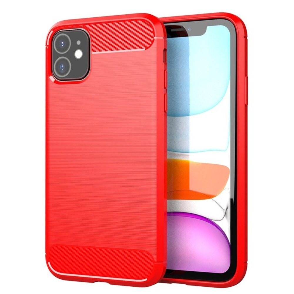 iPhone XS Max hoesje - Backcover - Shockproof - TPU - Rood afbeelding