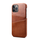 iPhone 11 Pro Max hoesje - Backcover - Pasjeshouder - Portemonnee - Kunstleer - Donkerbruin