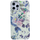 iPhone 13 Pro hoesje - Backcover - Softcase - Bloemenprint - Bloemen - TPU - Groen/Roze