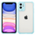 iPhone 8 hoesje - Backcover - Camerabescherming - Anti shock - TPU - Transparant/Lichtblauw