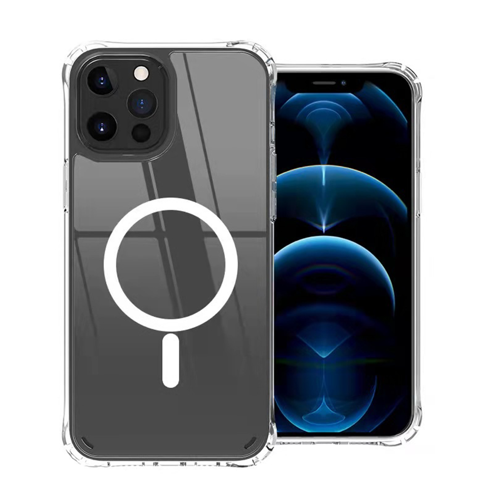 iPhone 12 Mini hoesje - Backcover - Geschikt voor MagSafe - Extra dun - TPU - Transparant afbeelding