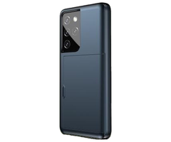 JVS Products iPhone SE 2022 hoesje - Backcover - Hardcase - Pasjeshouder - Portemonnee - Shockproof - TPU - Marineblauw