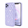 iPhone 12 Pro Max hoesje - Backcover - Luxe - Diamantpatroon - TPU - Paars