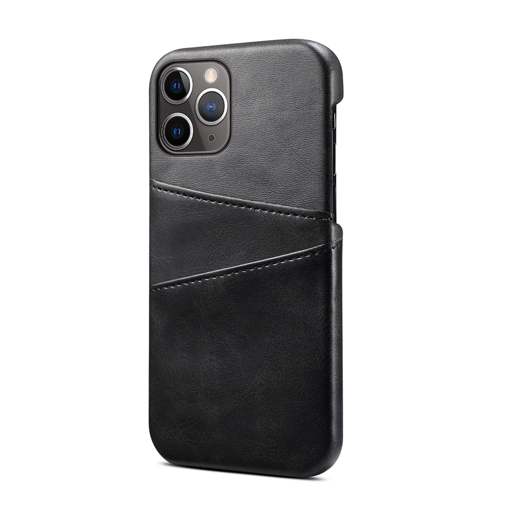 iPhone 7 hoesje - Backcover - Pasjeshouder - Portemonnee - Kunstleer - Zwart afbeelding