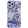 iPhone 12 hoesje - Backcover - Softcase - Bloemenprint - Bloemen - TPU - Wit/Paars kopen