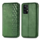 iPhone 11 hoesje - Bookcase - Pasjeshouder - Portemonnee - Diamantpatroon - Kunstleer - Groen