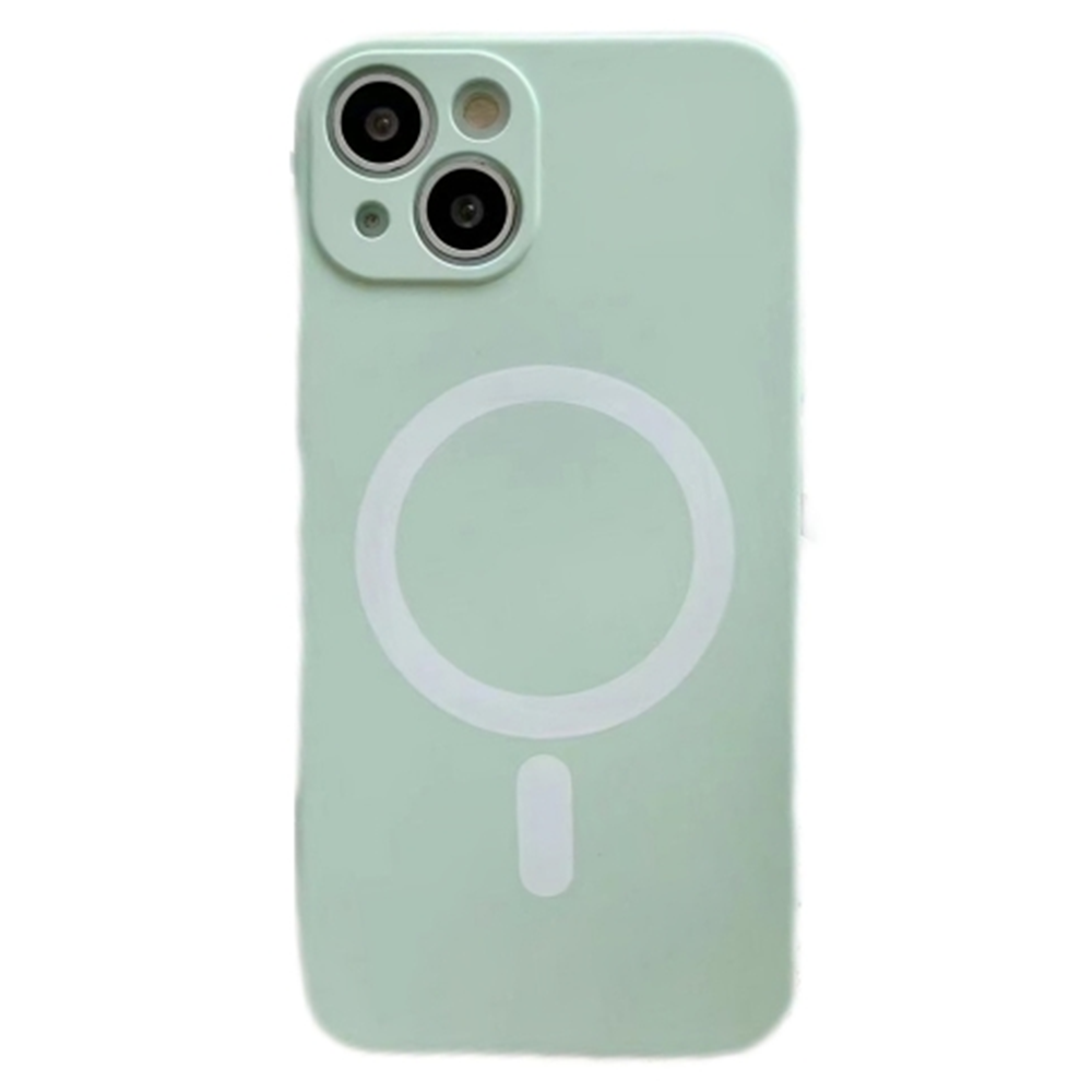 iPhone 13 Pro hoesje - Backcover - Geschikt voor MagSafe - TPU - Mintgroen afbeelding