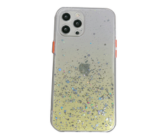 JVS Products iPhone 14 hoesje - Backcover - Camerabescherming - Glitter - TPU - Geel