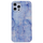 Samsung Galaxy S21 hoesje - Backcover - Softcase - Marmer - Marmerprint - TPU - Blauw/Paars