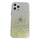 iPhone X hoesje - Backcover - Camerabescherming - Glitter - TPU - Geel
