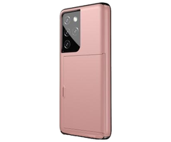 JVS Products iPhone 8 hoesje - Backcover - Hardcase - Pasjeshouder - Portemonnee - Shockproof - TPU - Rose Goud