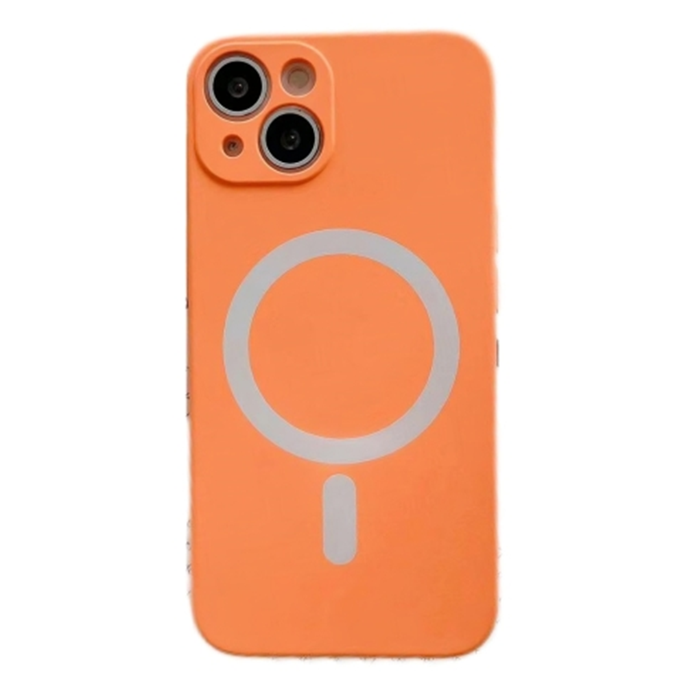 iPhone 11 Pro Max hoesje - Backcover - Geschikt voor MagSafe - TPU - Oranje afbeelding