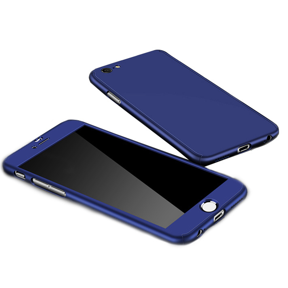 iPhone XS Max hoesje - Full body - 2 delig - Backcover - Kunststof - Blauw afbeelding