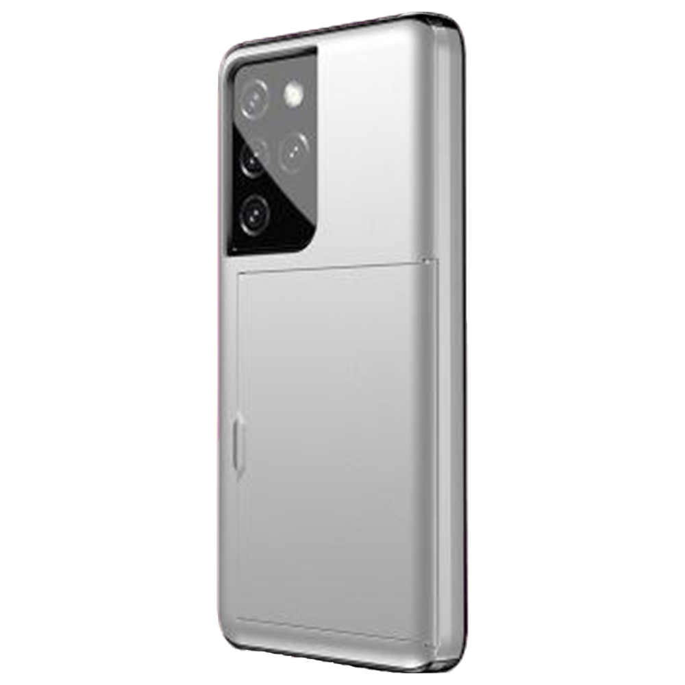 iPhone 14 Pro hoesje - Backcover - Hardcase - Pasjeshouder - Portemonnee - Shockproof - TPU - Wit afbeelding