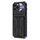 iPhone 13 Pro hoesje - Backcover - Rugged Armor - Kickstand - Extra valbescherming - TPU - Zwart/Paars
