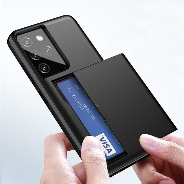 JVS Products iPhone 11 hoesje - Backcover - Hardcase - Pasjeshouder - Portemonnee - Shockproof - TPU - Lichtgroen