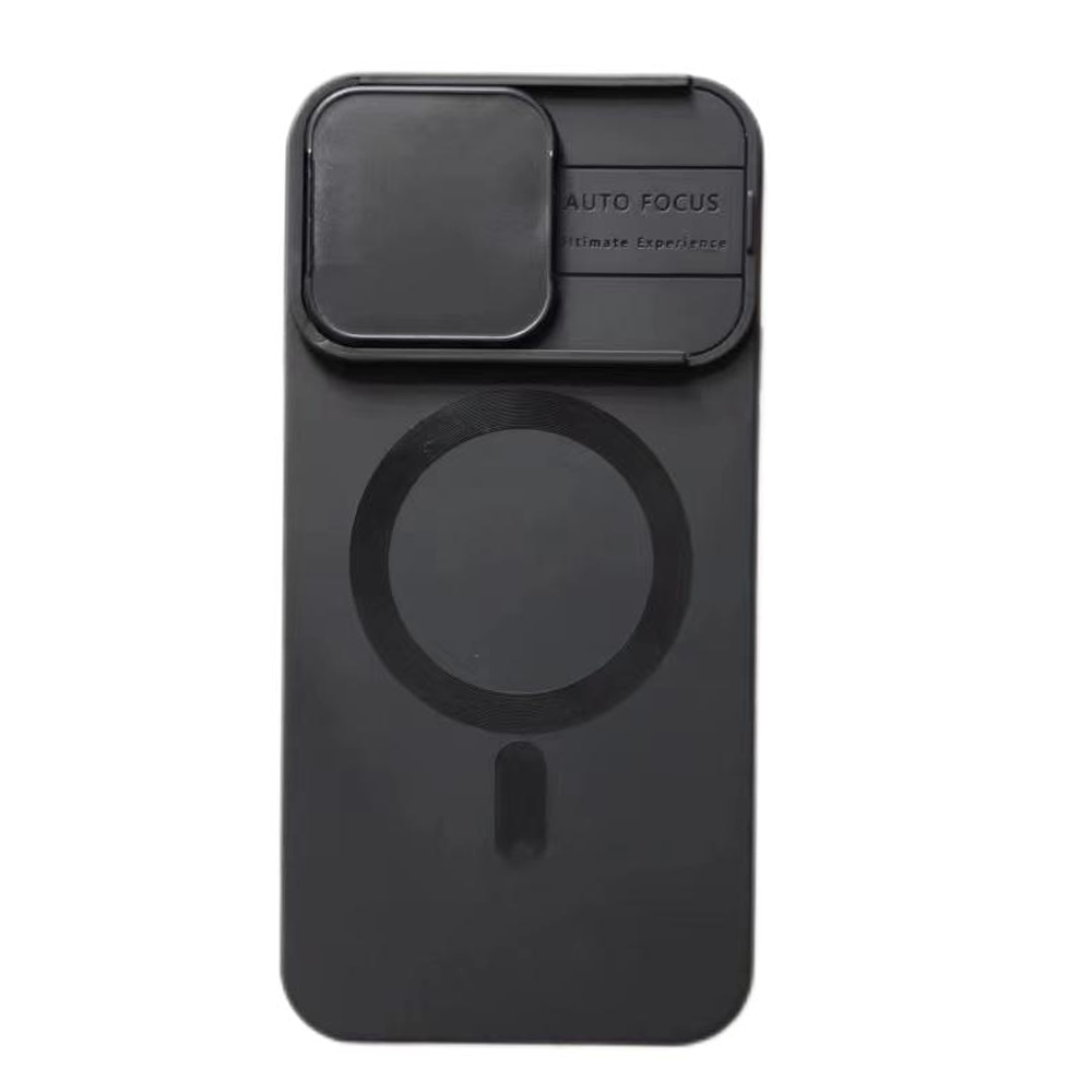 iPhone 14 Pro Max hoesje - Backcover - Geschikt voor MagSafe - Camerabescherming - TPU - Zwart afbeelding