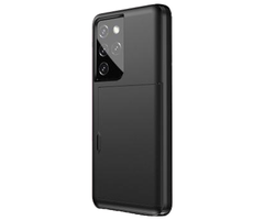 JVS Products Samsung Galaxy S22 Plus hoesje - Backcover - Hardcase - Pasjeshouder - Portemonnee - Shockproof - TPU - Zwart