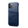 iPhone 12 Mini hoesje - Backcover - Pasjeshouder - Portemonnee - Kunstleer - Donkerblauw