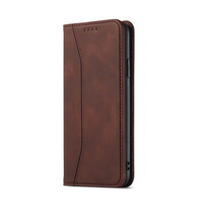 JVS Products Samsung Galaxy S22 hoesje - Bookcase - Pasjeshouder - Portemonnee - Kunstleer - Donkerbruin