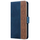 iPhone 13 Mini hoesje - Bookcase - Pasjeshouder - Portemonnee - Patroon - Kunstleer - Donkerblauw/Rood