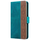 iPhone 12 hoesje - Bookcase - Pasjeshouder - Portemonnee - Patroon - Kunstleer - Blauw/Bruin