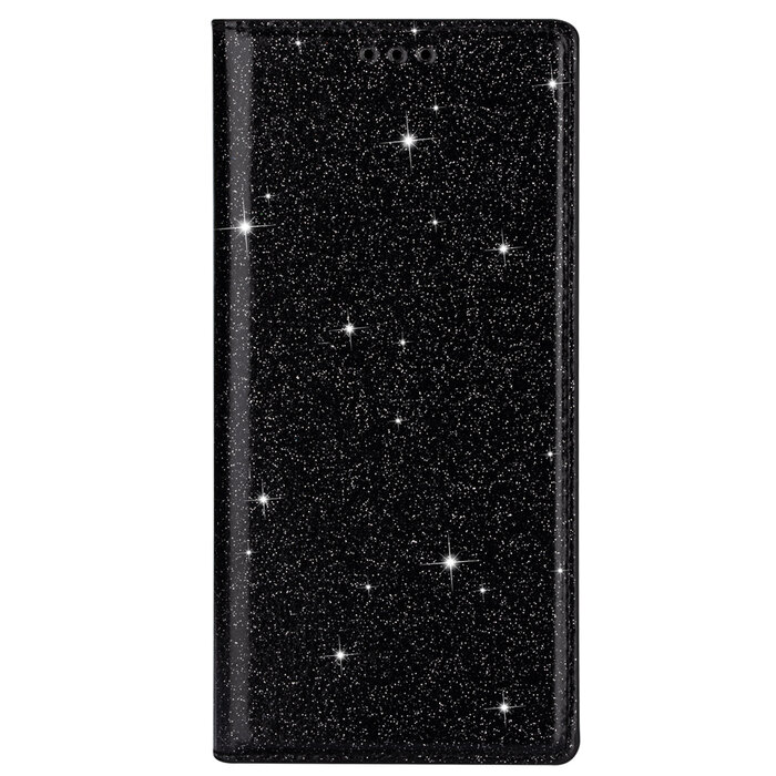 JVS Products Samsung Galaxy S20 FE hoesje - Bookcase - Pasjeshouder - Portemonnee - Glitter - TPU - Zwart