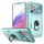 iPhone SE 2020 hoesje - Backcover - Pasjeshouder - Shockproof - Ringhouder - Kickstand - Extra valbescherming - TPU - Lichtblauw
