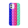 iPhone 12 Pro Max hoesje - Backcover - Pop it - Siliconen - Donkerblauw