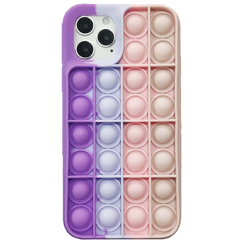 iPhone 11 Pro hoesje - Backcover - Pop it - Siliconen - Paars afbeelding