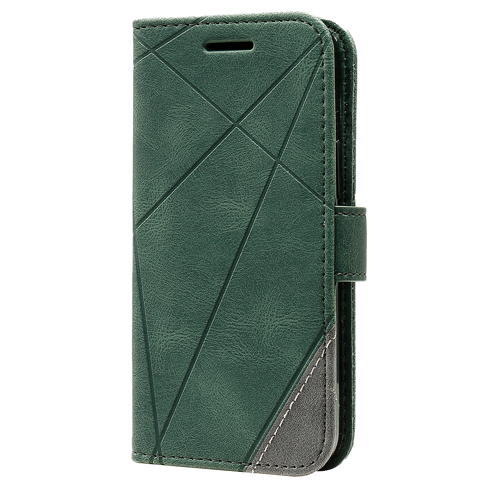 iPhone 15 hoesje - Bookcase - Pasjeshouder - Portemonnee - Patroon - Kunstleer - Groen